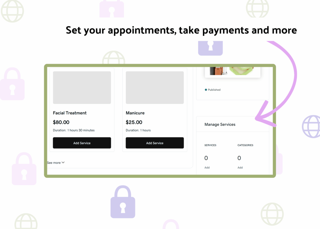 Set your appointments